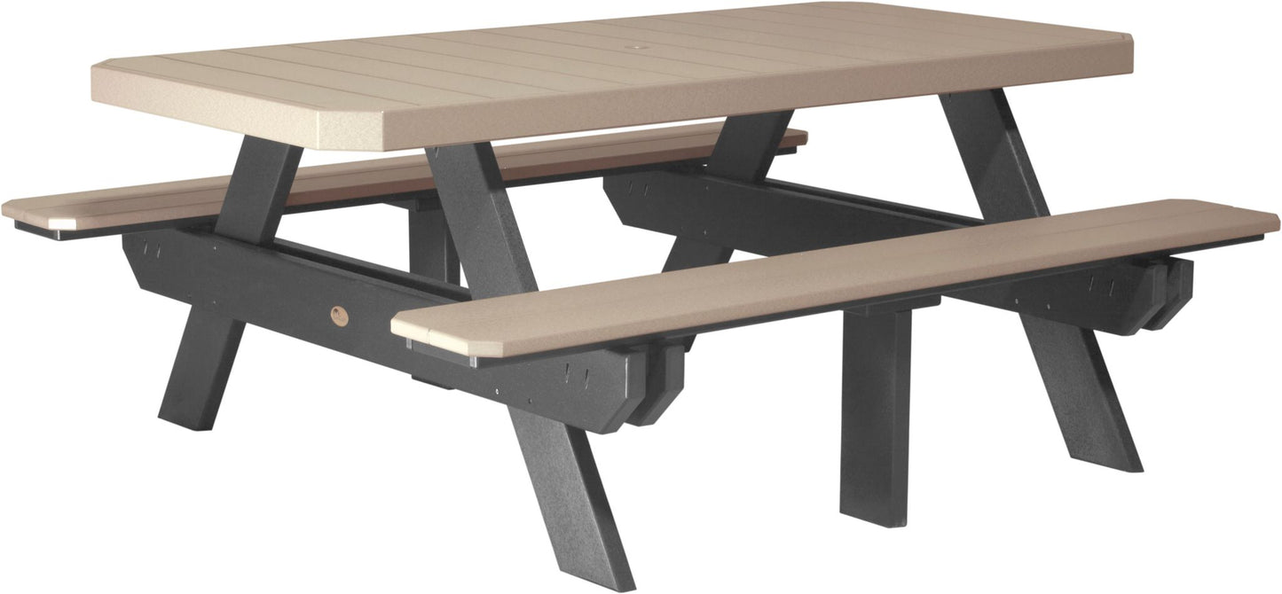 6' Rectangular Picnic Table