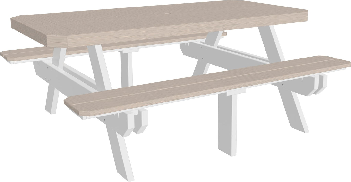 6' Rectangular Picnic Table