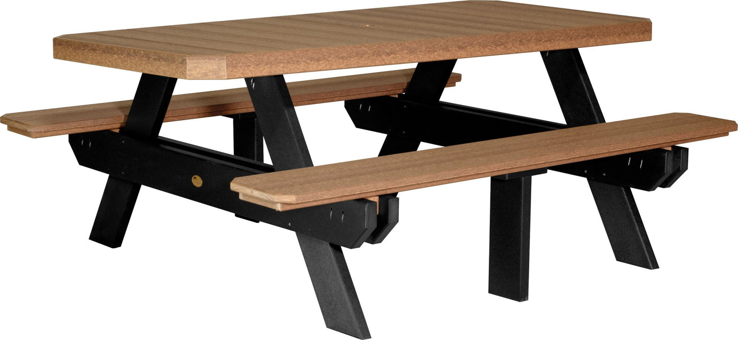 6' Rectangular Picnic Table