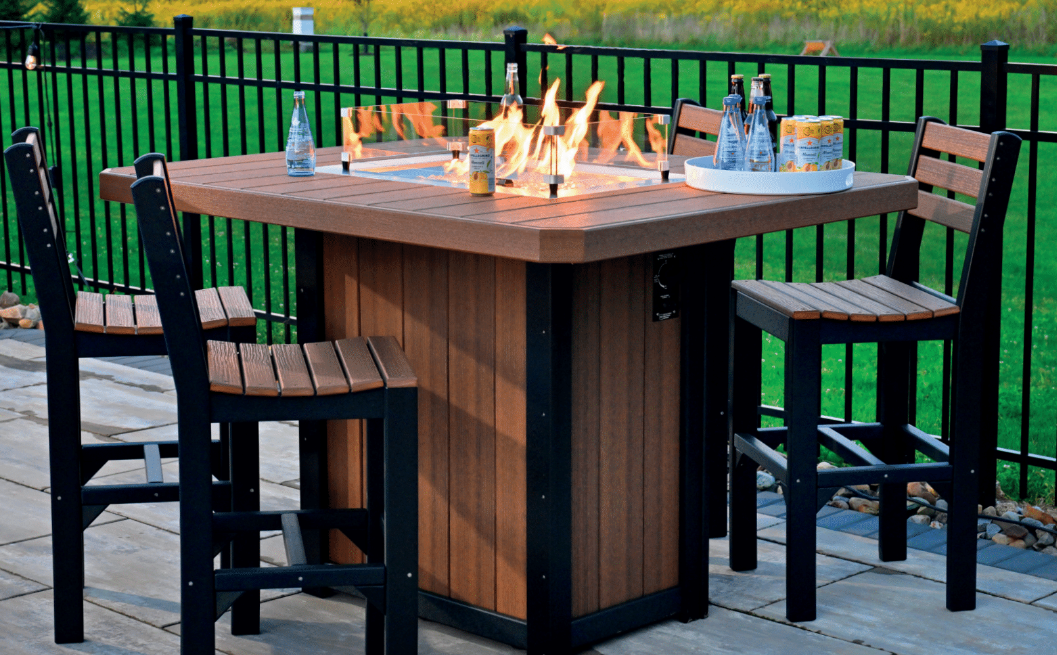 Lumin Fire Table 62" Rectangular