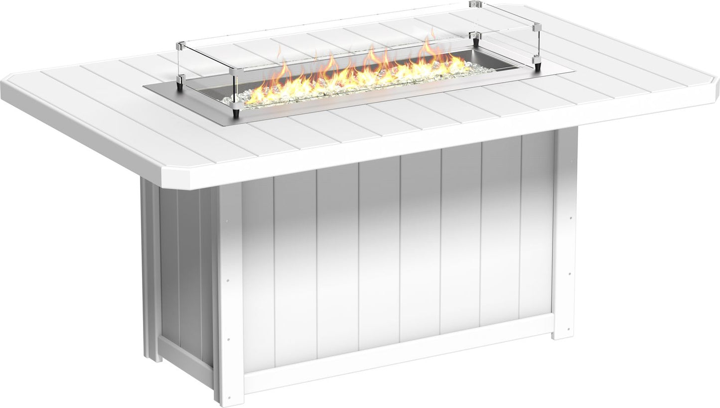 Lumin Fire Table 79" Rectangular