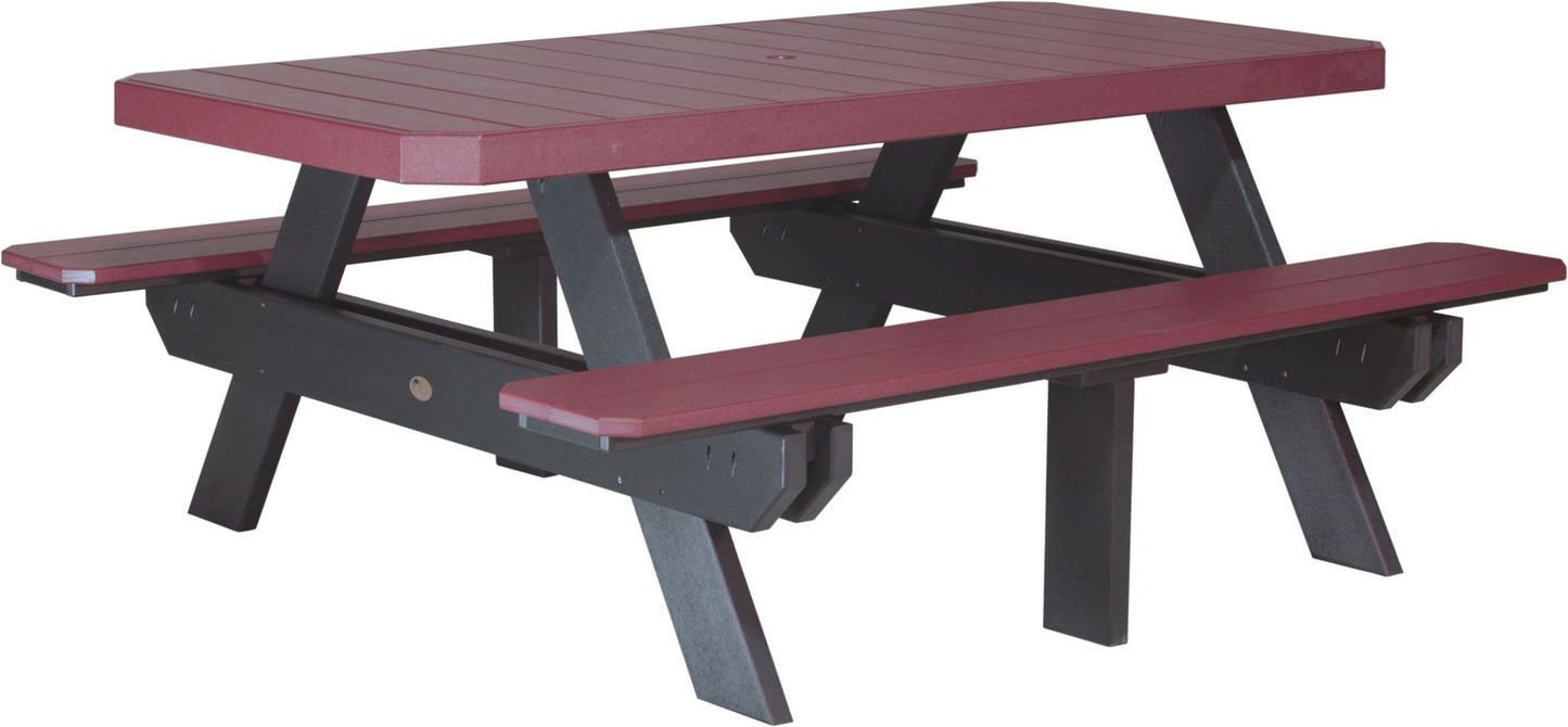 6' Rectangular Picnic Table