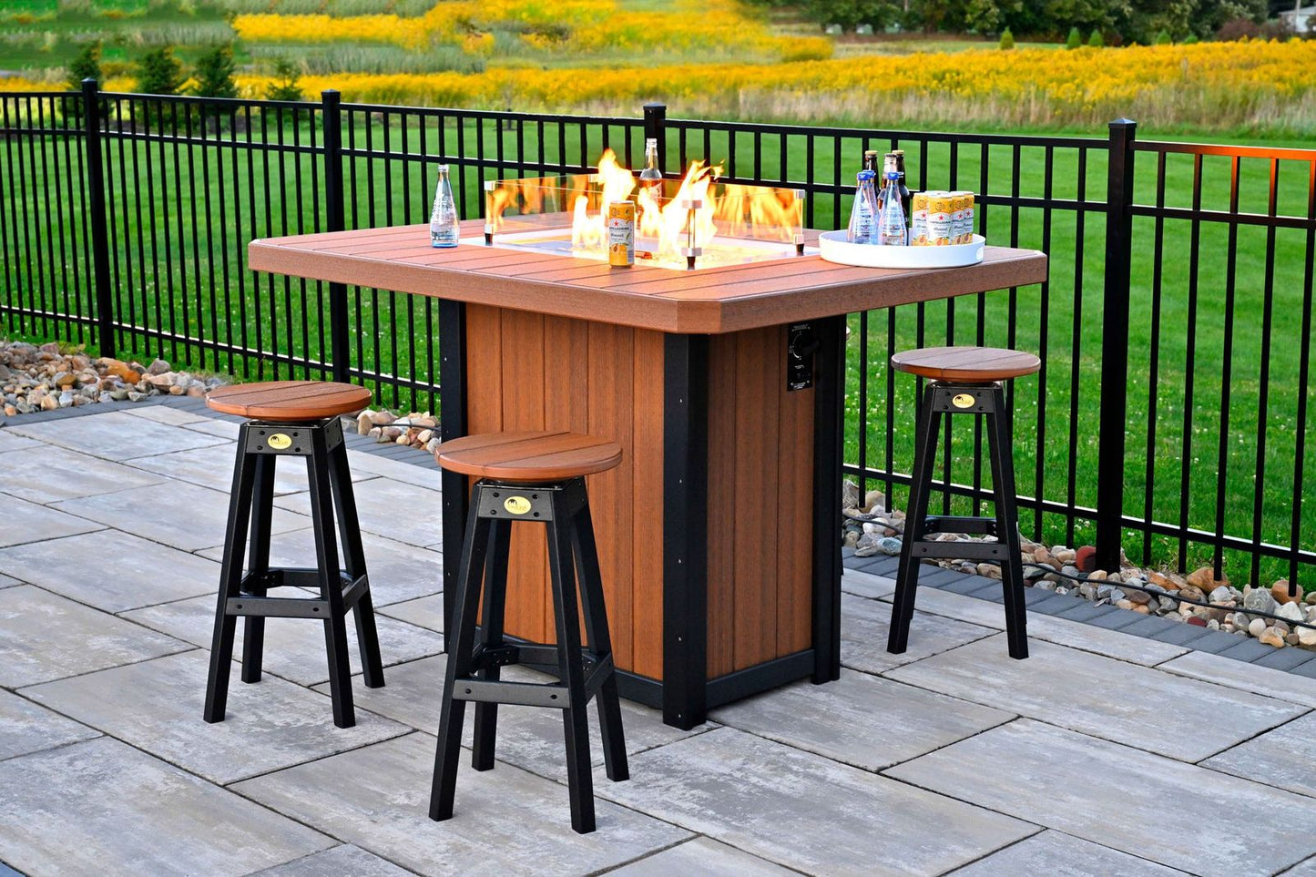Lumin Fire Table 62" Rectangular